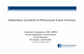 Infection Control in Personal Care Homes - Pennsylvania …dhs.pa.gov/cs/groups/webcontent/documents/document… ·  · 2015-11-20Infection Control in Personal Care Homes Charles