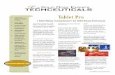 Tablet Pro - Techceuticalstechceuticals.com/wp-content/uploads/2016/07/Tablet_Pro.pdf · Tablet Pro is exactly what our industry is about today; The methodology, documentation and