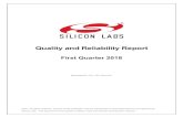 Quality and Reliability Report - Silicon Labs · PDF fileQuality and Reliability Report Overview Silicon Labs is pleased to share this Quality and Reliability Report with our customers.