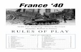 France ‘40 · PDF fileAir Unit Out of Supply ( st turn) ... X = Brigade GP = Group (+) ... 4 France ‘40 © 2013 GMT Games, LLC 4. STACKING 4.1 Stacking Limits