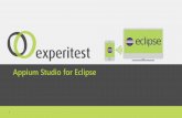 Appium Studio for Eclipse - experitest.s3.amazonaws.com PPT's... · Leverage pre-configured Eclipse project framework assets for mobile ... SMS verification ... redirect to browser