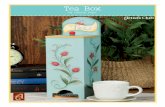 Tea Box - · PDF fileDioxazine Purple 13101 Midnite Green 13084 Mulberry 13517 Sand 13004 Sea Breeze 13250 Snow White 13001 Soft Lilac 13237 Spicy Mustard 13284 ... Tea Box #62667