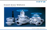 Cast Iron Valves - KITZ · PDF fileCast Iron Valves JIS 5K/10K, Class 125. ... KITZ cast iron valves are provided with one of the three trim materials given in the table below for
