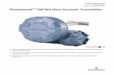Product Data Sheet: Rosemount 708 Wireless Acoustic ... · PDF fileRosemount 708 Wireless Acoustic Transmitter . . . . . . . 3 ... Automated data enables reporting of a tamper-proof