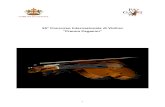 55 Concorso Internazionale di Violino Premio Capricci a scelta del concorrente, dai 24 Capricci op. 1 per violino solo, I concorrenti hanno lâ€™obbligo di eseguire i Capricci