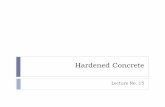 Hardened Concrete - Sanjay Ghodawat Group of  · PDF fileHardened Concrete Lecture No. 15 . Factors affecting strength of concrete Water/cement ratio and degree of compaction