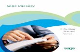 Sage DacEasy Getting Started Guide · PDF filePervasive.SQL 10.01 Options ... Post all transactions in Sage DacE asy Payroll, ... Sage DacEasy Getting Started Guide
