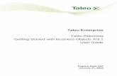 Taleo Enterprise Taleo Reporting Getting Started with ... · PDF fileTaleo Enterprise Taleo Reporting ... information on creating a web intelligence document see the Building Queries