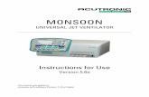 Instructions for use-MONSOON V5.6eanesth.utmb.edu/residents/Documents/Monsoon Manual.pdf · Read Instructions for Use ... System Alarms ... Every 10 years replace lithium battery