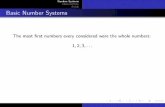 Number Systems Ordered Sets Basic Number Systemsnate/teaching/UPenn/2009/spring/math_360/... · Number Systems Ordered Sets Fields Basic Number Systems Then people noticed that addition