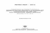PETRO FEST - 2012 Files/PETRO FEST 2012 Abstracts Volume.pdf · PETRO FEST - 2012 National Seminar cum Workshop for Students on INDIAN PETROLEUM RESOURCES, CHALLENGES AND PROSPECTS