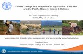 Climate Change and Adaptation in Agriculture - East Asia ... · PDF fileClimate Change and Adaptation in Agriculture - East Asia ... • 2.2 billion people rely on agriculture in Asia.