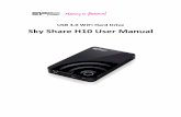 USB 3.0 WiFi Hard Drive Sky Share H10 User - Silicon Power Share H10... · 3 1. Introduction Sky Share H10, a portable Wi‐Fi hard drive available in 500GB and up, breaks the storage