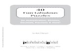Fun-tabulous Puzzles - · PDF file40 Fun-tabulous Puzzles for Multiplication, Division, Decimals, Fractions & More! by Bob Olenych New York • Toronto • London • Auckland •