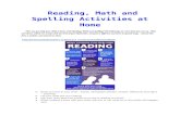 Math: - neisd.net ??Web viewProvide crossword puzzles, word searches and other word puzzles, ... Allow your child to play appropriate reading and word games on the computer
