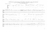 Minor Swing Violin Solo on Guitar - Daniel  · PDF fileMinor Swing Violin Solo on Guitar 1937 - Django Reinhardt & Stephane Grappelli   1/4 Swing = 200 Am6 8 5