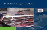 OHS Risk Management Guide - Australian Meat … OHS RISK...Section 4: Sample Risk Assessment Checklists and OHS Action Plan 24 4.1 Example 1: Knife/Hand Tool Safety 25 4.2 Example