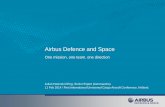 Airbus Defence and Space - Unmanned Cargo Aircraft · PDF file• A400M, A330 MRTT, CN235, C212, Orlik • Eurofighter, Tornado ... • If you need to be a pioneer you still look to