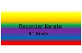 Recorder Karate 2016-17 - Medford Township Public … Karate Soprano Recorder Pre Chorus S. Rec. Carly Rae Jepsen Rachel Di Pilla . STAR WARS (Main Theme) Majestic march 120 D by WILLIAMS