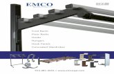 EMCO - Sweetssweets.construction.com/swts_content_files/4245/... · 10 57 13 / EMC BuyLine 8538 Coat Racks Floor Racks Hooks Hangers Hook Panels Concealed Wardrobes 913-281-4555 †