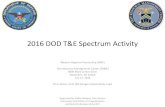 2016 DOD T&E Spectrum Activity - wrpinfo.orgwrpinfo.org/media/1045/2016_07_12_mazur-spectrum.pdf2016 DOD T&E Spectrum Activity Western Regional Partnership (WRP) Test Resource Management