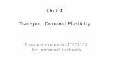 Transport Demand Elasticity - nust.na 4-Transport... · demand in the planning of transport services and the analysis of transport markets – Elasticity of demand and the three main