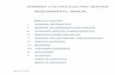 VERMONT UTILITIES ELECTRIC SERVICE REQUIREMENTS MANUAL · PDF fileVERMONT UTILITIES ELECTRIC SERVICE REQUIREMENTS MANUAL . ... Diversion of Electricity . ... VERMONT UTILITIES ELECTRIC