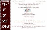 VISHLESHAN INTERNATIONAL JOURNAL OF … 1 issue 4 july-sept 2016 vishleshan international journal of engineering & management (vijem) (an open access quartly ...