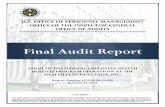 U.S. OFFICE OF PERSONNEL MANAGEMENT …. office of personnel management office of the inspector general office of audits . audit of the federal employees health benefits program operations