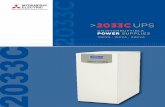 I E IB E E IE 3C 3 2033 CUPS 0 - Mitsubishi Electric Power ... · PDF fileMitsubishi Electric has been developing and manufacturing Uninterruptible Power Supply (UPS) components and