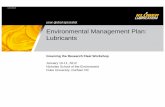 Environmental Management Plan: Lubricants - … Management Plan: Lubricants Greening the Research Fleet Workshop ... • “Controllable Pitch Propeller and Thruster Hydraulic Fluid