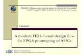 A modern FPGA prototyping desing flow for · PDF fileA modern HDL-based design flow for FPGA prototyping of ASICs ... of the Fifth Framework Program University of Zielona Góra ...
