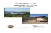 Resource Management Plan for Del Dios Highlands … a… · This Resource Management Plan (RMP) is a revision of the June 2009 RMP and ... were identified and a set of preserve design