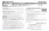 INSTALLATION INSTRUCTIONS PoE IP Encoder ( for SIP · PDF filePoE IP Encoder PIE-1 INSTALLATION INSTRUCTIONS ( for SIP series and RLS series ) No.5919420 PIE-1 changes analog relay