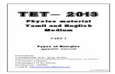Physics material Tamil and English Medium - · PDF file1 TET- 2013 Physics material Tamil and English Medium Types of Energies Mwwypd tiffs; Presented by B.ELANGOVAN. M.Sc., M.Ed.,
