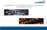 AVIONICS & COMPONENT REPAIRS CAPABILITIES - · PDF fileAVIONICS & COMPONENT REPAIRS CAPABILITIES ... HF systems, flight ... Both of our Calgary and Vancouver locations are well equipped