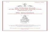 The Stavronian; Parish of the Holy Cross, Lancaster, U.K. · PDF fileThe Orthodox Parish of the Holy and Life­Giving Cross, ... post script As I was ... the hollyoaks. cf: Matthew