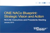 ONE NACo Blueprint: Strategic Vision and   NACo Blueprint: Strategic Vision and Action ... Refresh vision, mission, ... Solutions. Cost Savings. RESEARCH