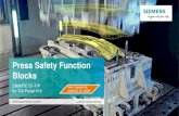 Press Safety Function Blocks - Siemens · PDF fileFB70 – „LCU_CLCK“ Operation of a light curtain in safety and clock mode ... SIMATIC S7 Press Safety Function Blocks - list of