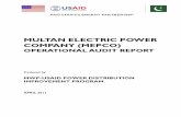 MULTAN ELECTRIC POWER COMPANY (MEPCO)pdf.usaid.gov/pdf_docs/PBAAD575.pdfMIS – Management Information System ... For a major electric distribution utility like the Multan Electric