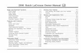 2006 Buick LaCrosse Owner Manual M - GM - Vaden · PDF file2006 Buick LaCrosse Owner Manual M. GENERAL MOTORS, GM, the GM Emblem, BUICK, and the BUICK Emblem are registered trademarks,