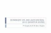 SUMMARY ON JEE (ADVANCED)-2013 [KANPUR ZONE] Report.pdf · No tie-break mechanism was applied There was a bunching of candidates at the cut-off marks for each category, and as a result,