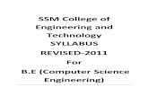 SSM College of Engineering and Technology SYLLABUS REVISED ... · PDF fileSSM College of Engineering and Technology SYLLABUS REVISED-2011 For ... Representation of numbers, ... SSM