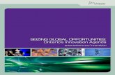 SEIZING GLOBAL OPPORTUNITIES: Ontario’s Innovation Agenda · PDF fileSEIZING GLOBAL OPPORTUNITIES: ONTARIO’S INNOVATION AGENDA 1 ONTARIO’S INNOVATION GOAL The goal of Ontario’s