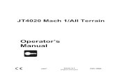 Operator’s Manual - Ditch Witch JT4020AT3RP... · JT4020 Mach 1/All Terrain Operator’s Manual Foreword - 7 Foreword ... JT4020 Mach 1/All Terrain Operator’s Manual Safety -