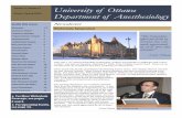 Volume 5, Number 2 University of Ottawa Winter/Spring · PDF fileVolume 5, Number 2 University of Ottawa Department of Anesthesiology This year’s 12th annual Winterlude Symposium,