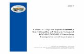 Continuity of Operations/ Continuity of Government … Continuity of Operations/ Continuity of Government (COOP/COG) Planning Template and Guidance OFFICE OF EMERGENCY SERVICES COUNTY