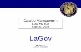 Catalog Management -  · PDF fileCatalog Management. LOG-MD-003 ... • Intellectual capital from other SAP implementations ... Supplier Relationship Management (SRM)