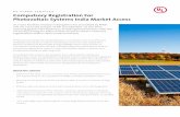 PV PLANT SERVICES Compulsory Registration For Photovoltaic Systems India · PDF file · 2016-09-06Compulsory Registration For Photovoltaic Systems India Market Access ... In a bid