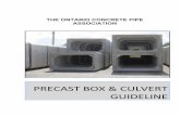 THE ONTARIO CONCRETE PIPE ASSOCIATION - ccppa.ca Files/PrecastBoxCulvertGuideline... · Fig. 14: Skew Culvert Alignment ... Box Culvert – A culvert in the shape of an enclosed rectangle